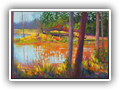Early Morning, Coquitlam River Park, 18x36 oil